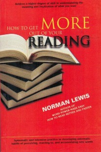 Goyal Saab Norman Lewis How to Get More Out of Your Reading